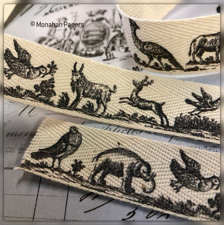 Woodcut Animals Ribbon